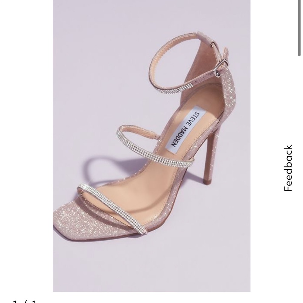 crystal strap stiletto sandals